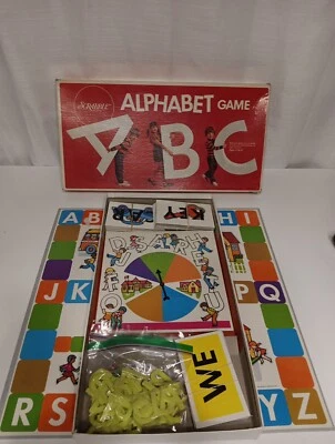 Selchow & Righter Vintage 1972 Scrabble Alphabet ABC Board Game Kids Learning  - Image 1 of 4