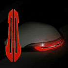 Reflective Sticker Red Carbon Fiber Car Side Mirror Warning Molding Accessories