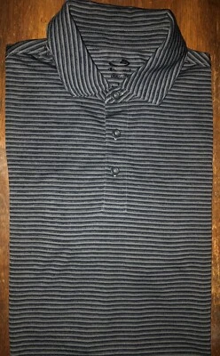 Men's Champion Duo-Dry Short Sleeve Black & Gray Polo Shirt Size Medium MD M - Image 1 of 2