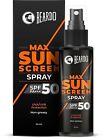 Beardo Max Crema Solare Spf 50 Spray Per Uomo | Crema Solare Non Grassa Per Uomo