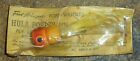 VINTAGE ARBOGAST 1/16 OZ. FLY ROD HULA POPPER/GREAT COLOR/NEW AND SEALED ON CARD