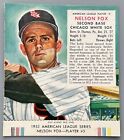 1953 RED MAN TOBACCO = AL #5  NELSON  FOX   WITH TAB = PACK FRESH = NM