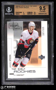 Jason Spezza RC BGS 9.5: 2002-03 Upper Deck Top Shelf Rookie Card /500 POP 5
