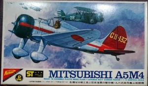 Nichimo Mitsubishi A5M4 Maßstab 1:72 Modellflugzeug Bausatz Claude.. - Bild 1 von 2