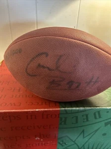 CORNELIUS BENNETT Signed Full Size Football Buffalo Bills COA Upper Deck - Picture 1 of 10