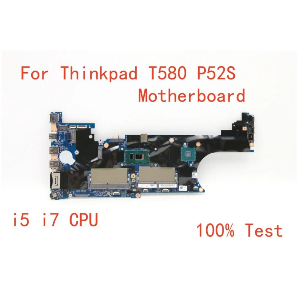 New For Thinkpad T580 P52S motherboard AMT i5 i7 CPU 01YR280 01YR300 100% test - Image 1 of 3