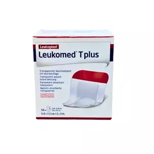 Leukomed T Plus Transparent Film Dressings 5x7.2cm - Pack of 50, Waterproof - Picture 1 of 7