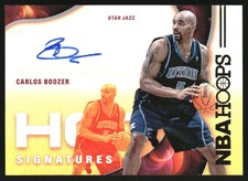 2021-22 Hoops Hot Signatures #29 Carlos Boozer Auto