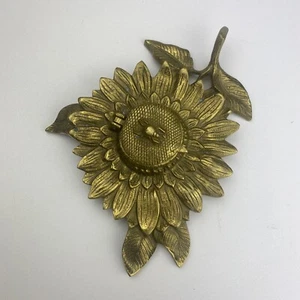 Jugendstil Art Nouveau Bronze Tintenfass Inkwell Sonnenblume Käfer Belgien Antik - Bild 1 von 6