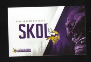 Minnesota Vikings--Horario de bolsillo 2018 - Imagen 1 de 1