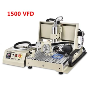4Axis Engraver CNC6040 Router Milling/Carving Woodworking Machine 1.5KW VFD+USB - Picture 1 of 11