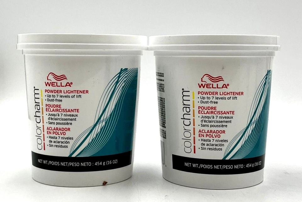 Aclarador en polvo Wella Color Charm hasta 7 niveles de elevación sin polvo paquete de 16 oz-2 Foto 1 de 1