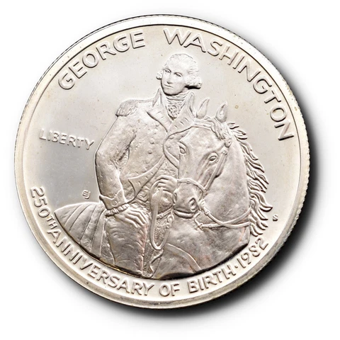 1982-S George Washington 250th Anniversary of Birth Half Dollar 50C Cover