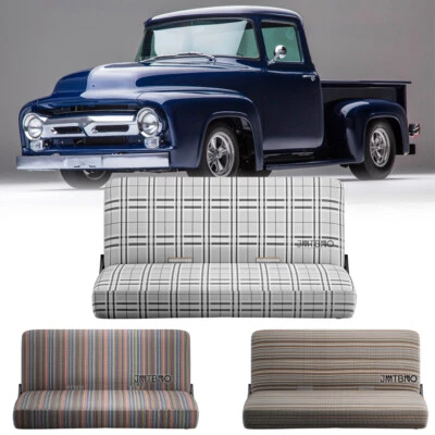 Cubiertas de asiento de banco con manta para silla de montar de camioneta tamaño completo para Ford F-100 F100 1960-1983 Foto 1 de 4