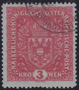 AUSTRIA - 1917 SELLO RARO Mi.: 205z II - TAMAÑO 26 x 29 mm - usado - 500,- EUR - Imagen 1 de 1