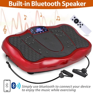 Vibration Plate Exercise Training Machine Full Body Shake Vibration Platform Red - Picture 1 of 24