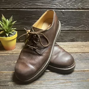 Oxford Skechers Para Hombres 11 W Marrón Oscuro Tratado Real (Doc Marten’s) Cuero Tan Suave - Imagen 1 de 9