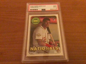 2018 Topps Heritage Juan Soto RC #502 PSA 9 - Picture 1 of 3