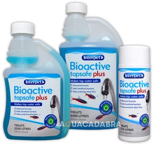 INTERPET BIOACTIVE TAP SAFE PLUS CHLORINE WATER CONDITIONER FISH TANK - Picture 1 of 8