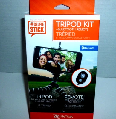 ReTrak Selfie Tripod Kit with Bluetooth Remote-Brand New in Box!! - Image 1 of 3