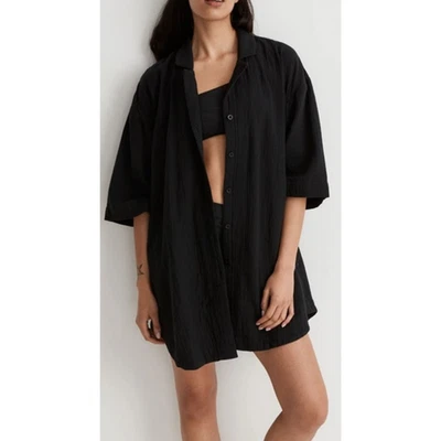 Mini Camisa Vestido Madewell Lightspun Manga 3/4 Para Mujer EE. UU. M Nuevo Foto 1 de 4