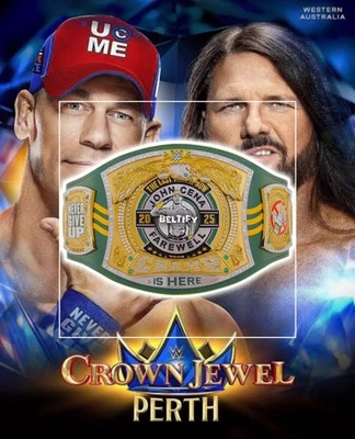 J.C Perth Spinner Championship Replica Title Belt Spinner Style 2025 Tribute - Image 1 of 4