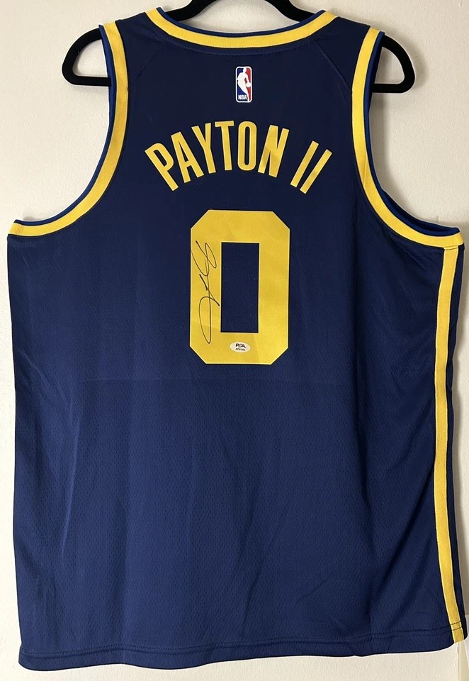 Gary Payton ii Signed Golden State Warriors Jersey Autographed PSA/DNA - Image 1 of 4