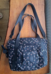 Large Navy Blue Floral Kipling Multi Way Cross Body Bag - Picture 1 of 10