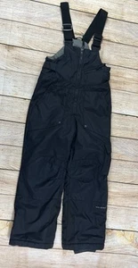 Columbia Omni Shield Waterproof Kids Ski Snow Bibs Black Youth Size 8 - Picture 1 of 7