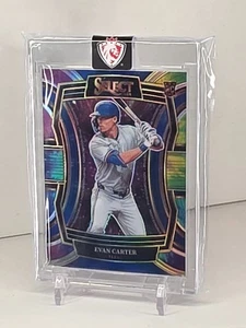2024 Panini Select -- Evan Carter -- 05/25 Tie-Dye Prizm RC #1 - SSP FENOMENON - Foto 1 di 2