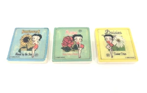 Vandor "Betty Boop" Seed Packet Tile Home Kitchen Magnets Set of 3 - Picture 1 of 5