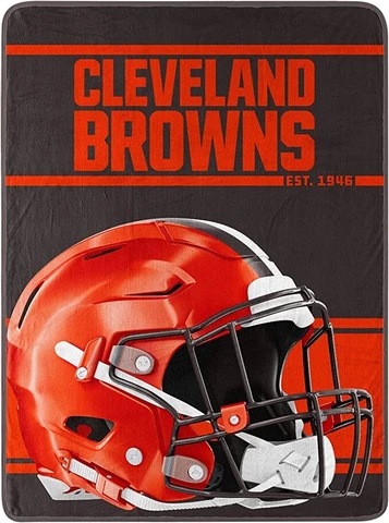 NFL Cleveland Browns Super Plush Throw Blanket 46x60in Cover