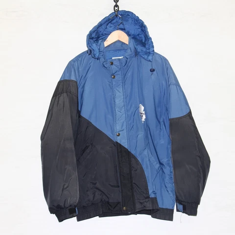 Vintage Toronto Maple Leafs Ravens Athletic Puffer Jacket Size Medium NHL 90s Cover