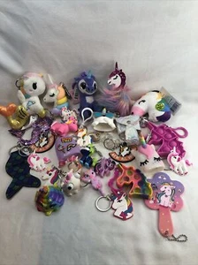 Menge 30 Einhorn Meerjungfrau magische Schlüsselanhänger Mädchen Wunsch Spaß rosa Pop-Its Glitzer - Bild 1 von 11