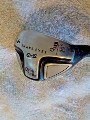 A "Used" Snake Eyes Quick Strike Q3I, 19 Degree Loft #3 Hybrid w/Graphite Shaft! - Image 1 of 4