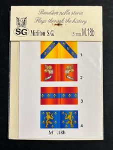 MIRLITON S.G. M.18b - BANDIERE BATTAGLIA DI MONTAPERTI - 15mm CARTA LUCIDA - Picture 1 of 2