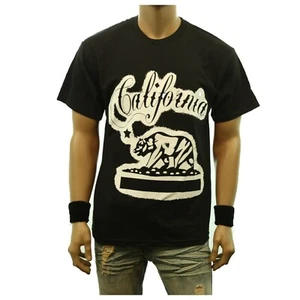 Camiseta gráfica para hombre CALIFERIA OSO CA CALI moda estampada vintage hip hop camiseta - Imagen 1 de 3