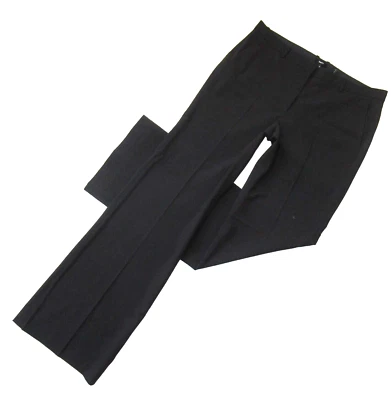 NWT THEORY Demitria in Black Classic Suit Stretch Wool Trouser Pants 10 x 35 - Image 1 of 4