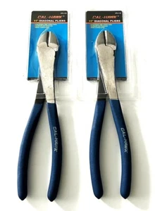 2 CALHAWK 11" LONG REACH DIAGONAL CUTTERS WIRE CUTTING PLIERS DYKES NOSE CPL11D - Picture 1 of 2