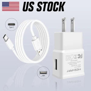 Phone Charger For Samsung Galaxy S10 Note10 S8 S9 Plus S22 Wall Plug USB Cable - Picture 1 of 30