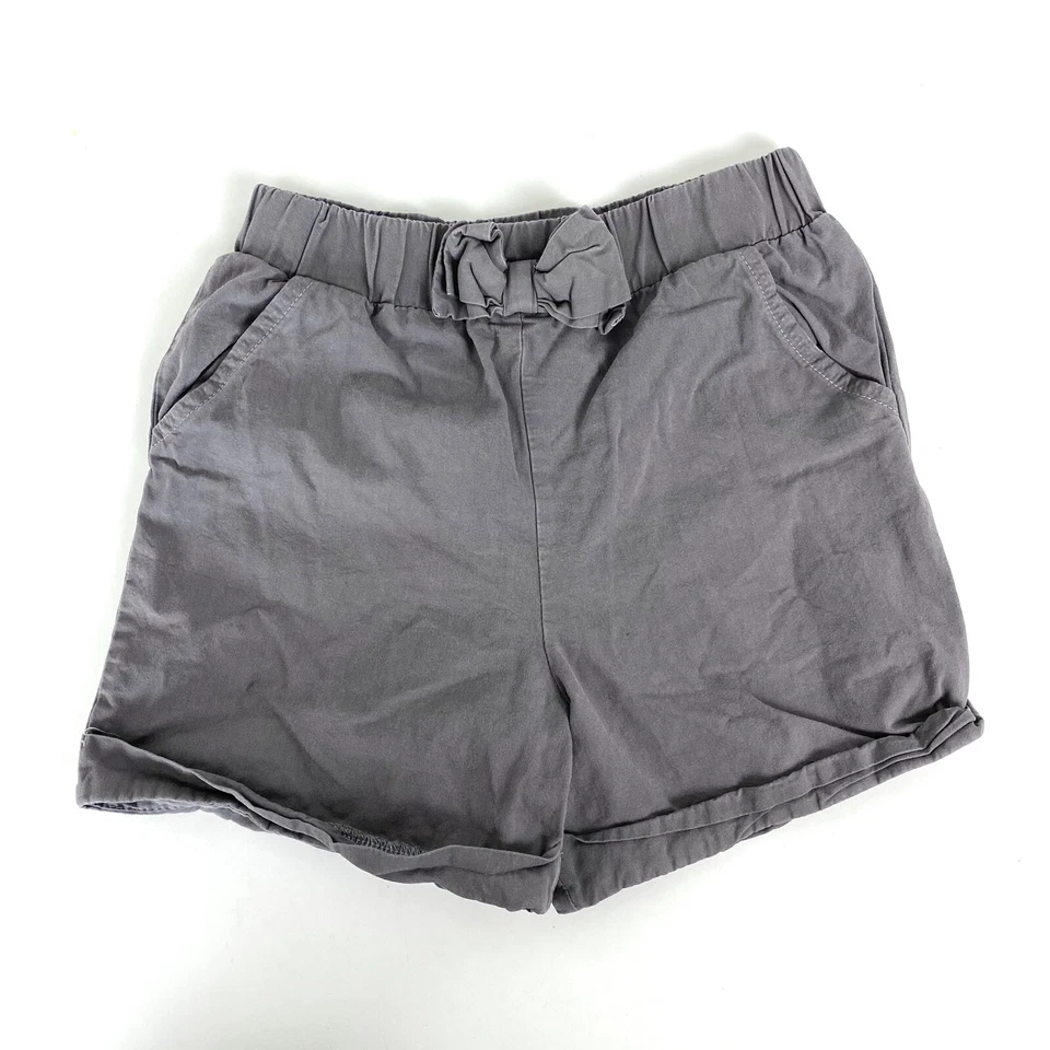 Robeez Little Girls Pull On Shorts 18-24 Months Toddler Gray Pull On Pockets Bow Foto 1 de 4