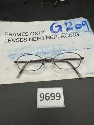 Óculos de sol Ralph Lauren RL697 72F armação roxa 47-19 excelente estado - Imagem 1 de 4