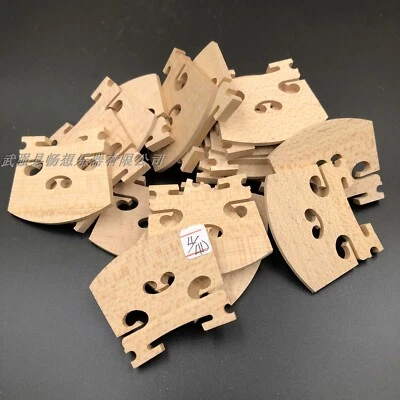 100pcs 4/4 Full Size Lot of Violin Bridges,Aged Maple wood,Fiddle bridges - Image 1 of 3