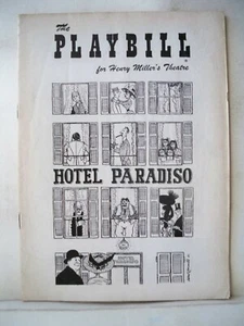 HOTEL PARADISO Playbill ANGELA LANSBURY / BERT LAHR / CARLETON CARPENTER NY 1957 - Bild 1 von 2