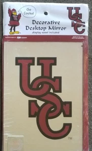 University of SC "USC" Gamecocks 5"x7" Decorative Desktop Mirror w/Display Easel - Picture 1 of 2