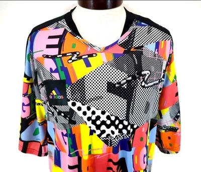 ADIDAS Unisex Tiro PRIDE Soccer Jersey HC9786 Aeroready Colorful Size 2XL W Tag - Image 1 of 4