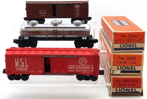 Lionel Oldtimer o verschiedene Güterwagen: 3464, 6415, 6464-525 [3] / Karton - Bild 1 von 4