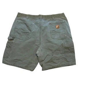 Carhartt Carpenter Shorts Mens Gray Relaxed Fit Canvas Workwear Stretch - 40 - Bild 1 von 6