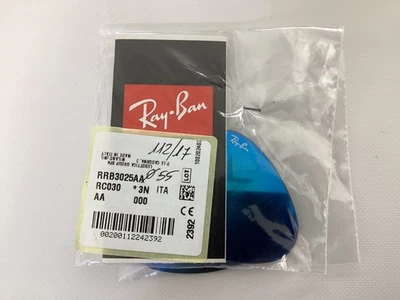 LENTI DI RICAMBIO RAY BAN RB 3025 COL 112/17 Flash Blu CAL 55 NEW ORIGINAL LENS - Immagine 1 di 3