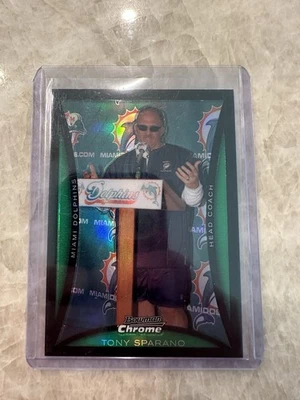 2008 Bowman Chrome Refractor Tony Sparano #BC219 Rookie RC Miami Dolphins Card - Image 1 of 4